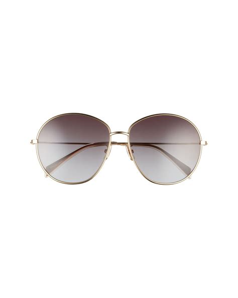 CELINE 61mm Gradient Round Sunglasses 